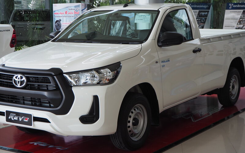 Toyota Hilux single cab 2022 in white — GCS fleet vehicle